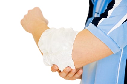 Inflammation of the elbow through playing Tennis or Golf